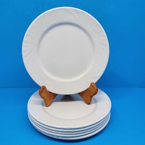 Dudson Olympus Set Of 6 White 6 3/8" Bread Plates In Very Good Condition